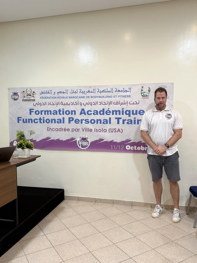 Ville teaching fitness coaches internationally