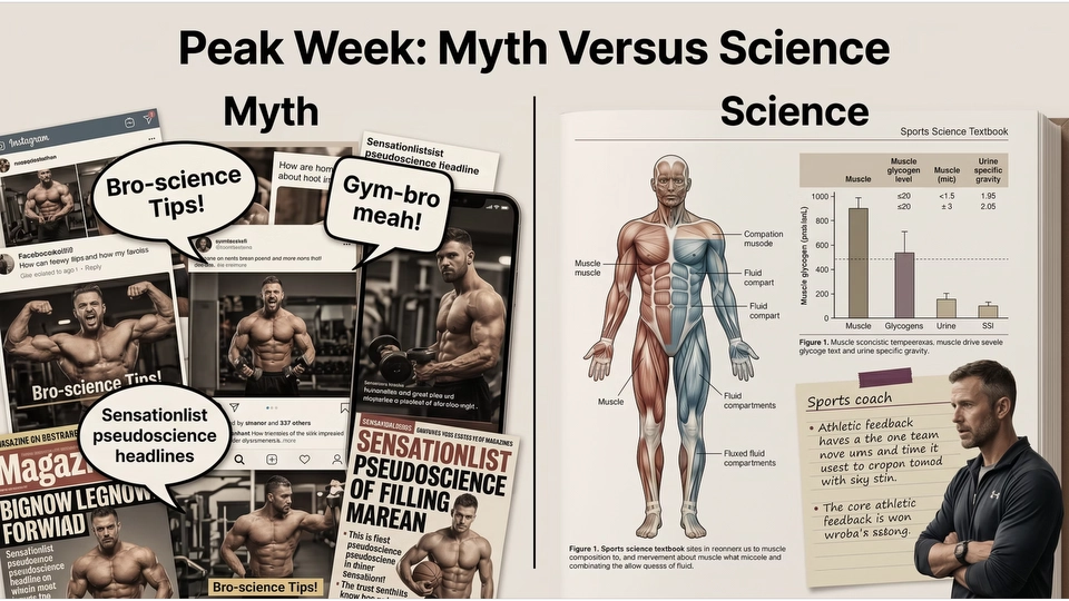 Peak week myth versus science illustration
