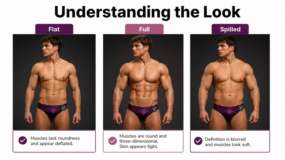 Understanding flat full and spilled peak week look